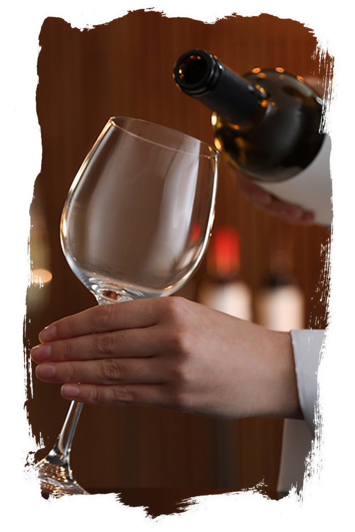 Wine tasting at the Chateau Verdens wine cellar