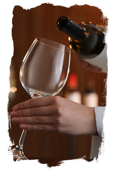Wine tasting at the Chateau Verdens wine cellar